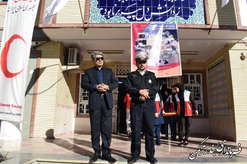 بیستمین مانور سراسری زلزله و ایمنی در شهرستان ترکمن