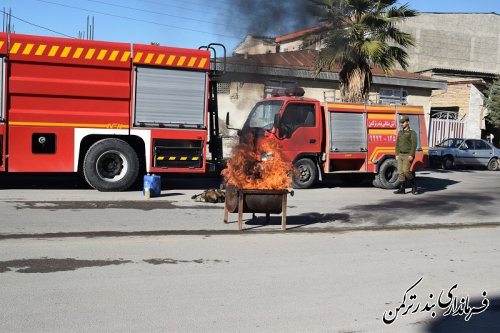 بیستمین مانور سراسری زلزله و ایمنی در شهرستان ترکمن