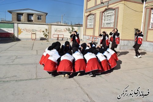 بیستمین مانور سراسری زلزله و ایمنی در شهرستان ترکمن