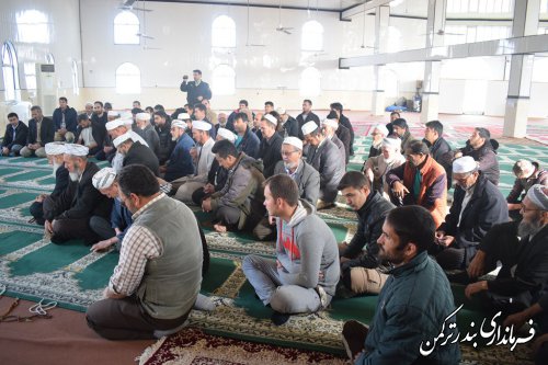 حضور فرماندار و مسئولین شهرستان ترکمن در روستاهای چاپاقلی و صیدآباد بخش مرکزی شهرستان