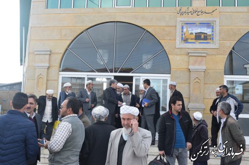 حضور فرماندار و مسئولین شهرستان ترکمن در روستاهای چاپاقلی و صیدآباد بخش مرکزی شهرستان