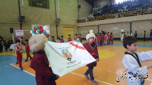 مراسم اختتامیه المپیاد ورزشی درون و برون مدرسه ای شهرستان ترکمن