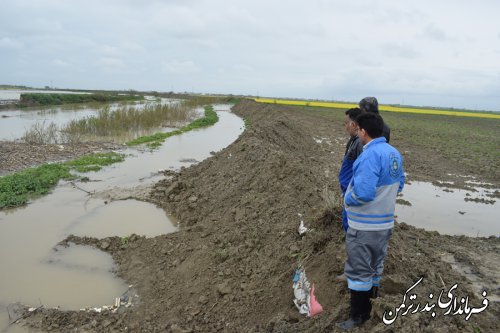 بازدید فرماندار ترکمن از روستاهای زابل محله علیا و سفلی