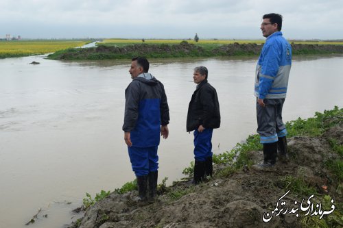 بازدید فرماندار ترکمن از روستاهای زابل محله علیا و سفلی