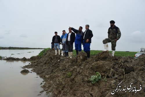 بازدید فرماندار ترکمن از روستاهای زابل محله علیا و سفلی