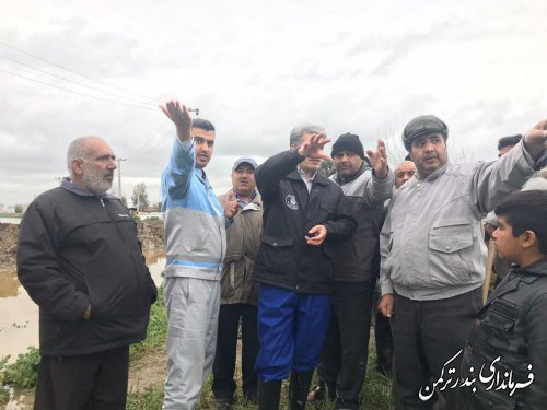 بازدید فرماندار ترکمن از روستای خمرآباد