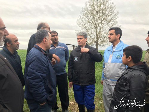 بازدید فرماندار ترکمن از روستای خمرآباد