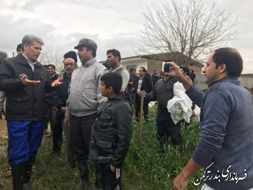 بازدید فرماندار ترکمن از روستای خمرآباد