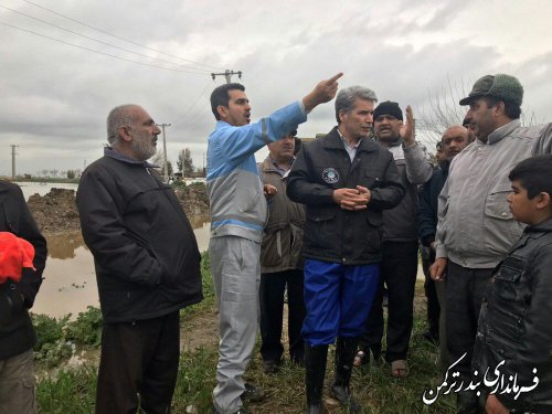 بازدید فرماندار ترکمن از روستای خمرآباد