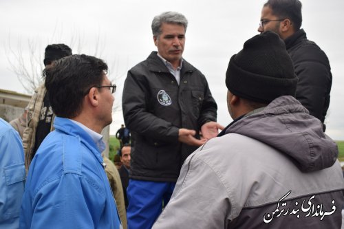 بازدید فرماندار ترکمن از روستای خمرآباد