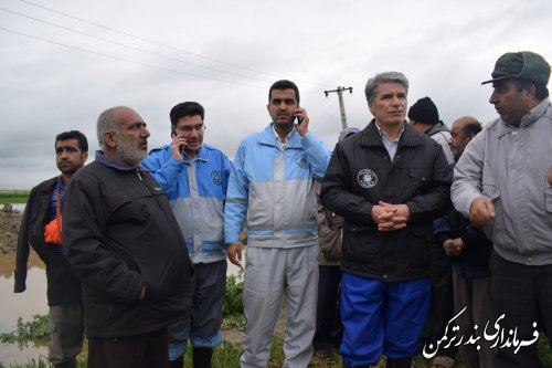 بازدید فرماندار ترکمن از روستای خمرآباد