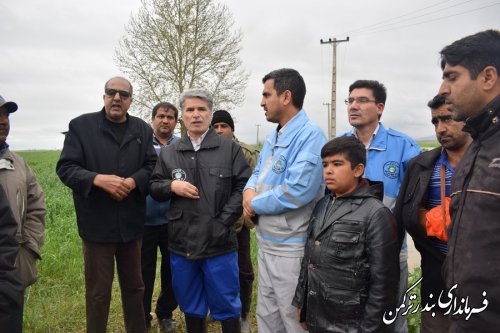 بازدید فرماندار ترکمن از روستای خمرآباد