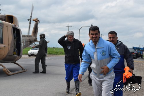 بازدید فرماندار ترکمن از روستای گامیشلی نزار