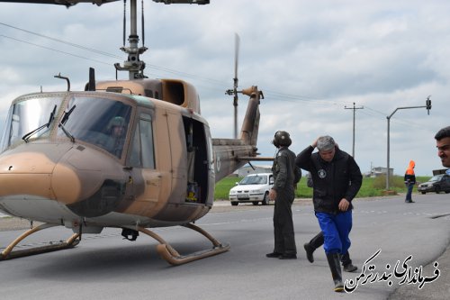 بازدید فرماندار ترکمن از روستای گامیشلی نزار