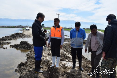 بازدید فرماندار ترکمن از روستای اسلام تپه