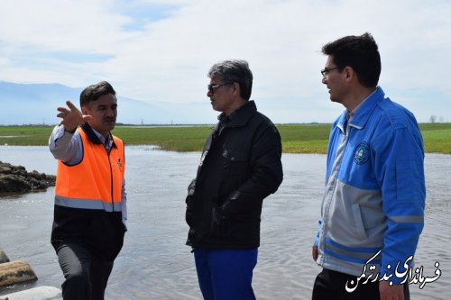 بازدید فرماندار ترکمن از روستای اسلام تپه