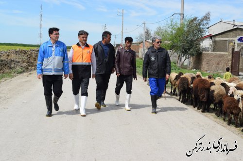 بازدید فرماندار ترکمن از روستای خمرآباد