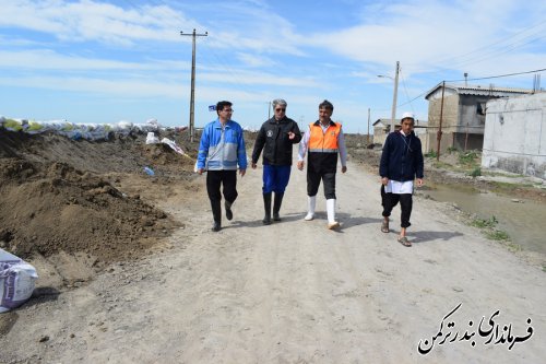 بازدید فرماندار ترکمن از روستای خمرآباد