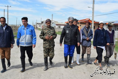 بازدید فرماندار ترکمن از روستای خمرآباد