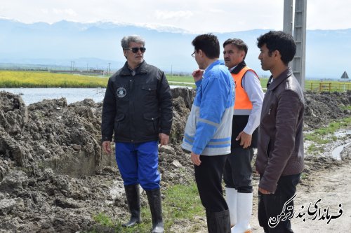 بازدید فرماندار ترکمن از روستای خمرآباد