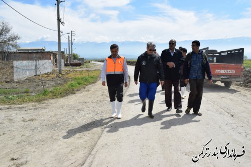 بازدید فرماندار ترکمن از روستای خمرآباد