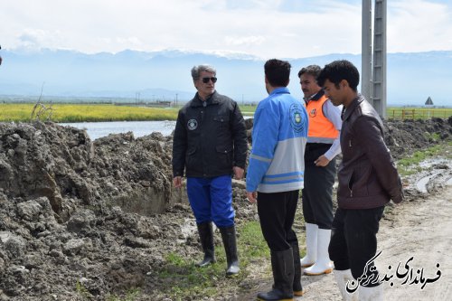 بازدید فرماندار ترکمن از روستای خمرآباد