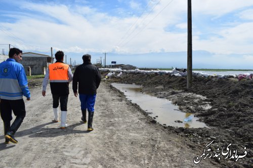 بازدید فرماندار ترکمن از روستای خمرآباد