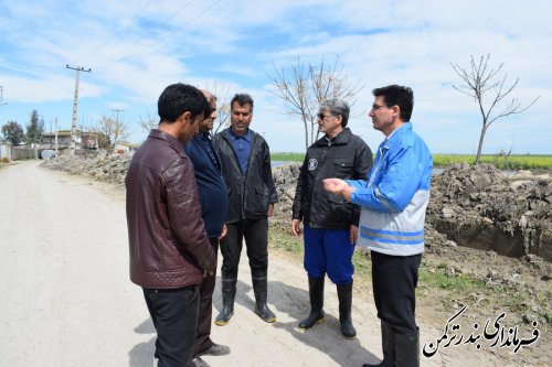 بازدید فرماندار ترکمن از روستای خمرآباد