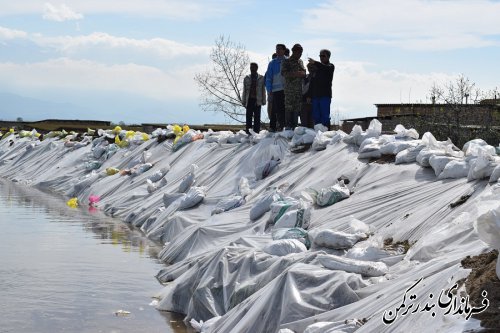 بازدید فرماندار ترکمن از روستای محمدآباد