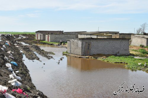 بازدید فرماندار ترکمن از روستای محمدآباد