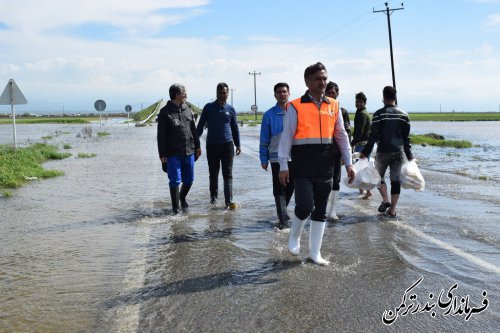 بازدید فرماندار ترکمن از روستای محمدآباد