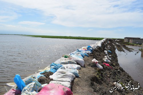 بازدید فرماندار ترکمن از روستای محمدآباد