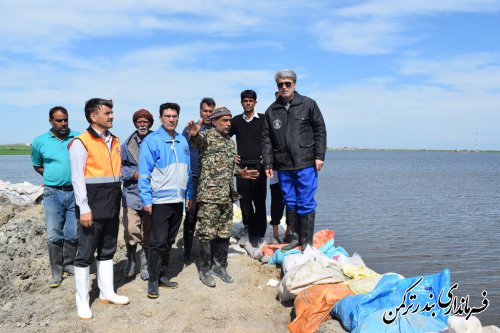 بازدید فرماندار ترکمن از روستای محمدآباد