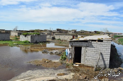 بازدید فرماندار ترکمن از روستای محمدآباد