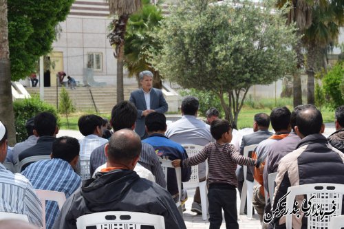 مراسم گرامیداشت روز جهانی کارگر در شهرستان ترکمن برگزار شد