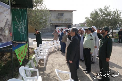 صبحگاه مشترک نیروهای مسلح شهرستان ترکمن برگزار شد