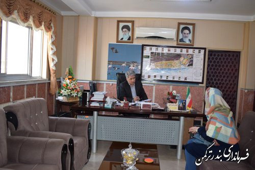 ملاقات عمومی فرماندار شهرستان ترکمن برگزار شد