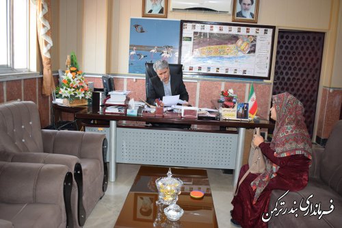 ملاقات عمومی فرماندار شهرستان ترکمن برگزار شد