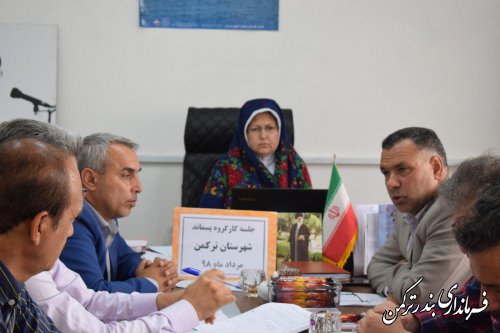 جلسه کارگروه مدیریت پسماند شهرستان ترکمن برگزار شد