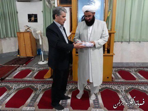 دیدار فرماندار با امامان جمعه شهرستان ترکمن