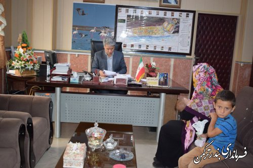 ملاقات مردمی فرماندار شهرستان ترکمن برگزار شد