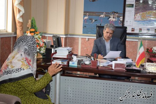 ملاقات مردمی فرماندار شهرستان ترکمن برگزار شد