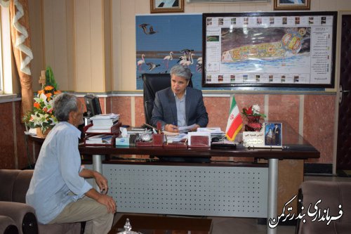 ملاقات مردمی فرماندار شهرستان ترکمن برگزار شد