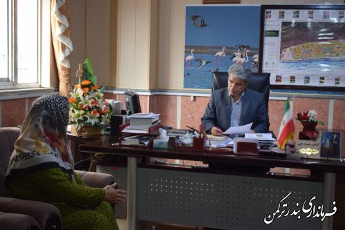 ملاقات مردمی فرماندار شهرستان ترکمن برگزار شد