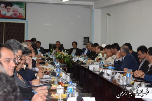 حضور فرماندار ترکمن در جلسه کمیسیون مشترک پیشگیری و مقابله با سرقت شورای تامین استان های گلستان و مازندران 