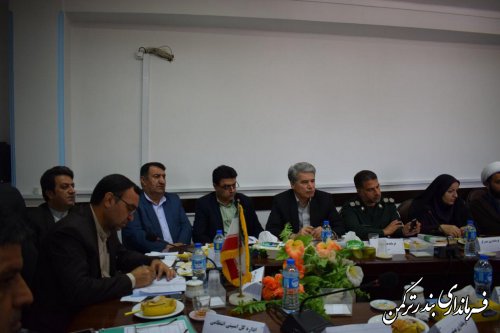 حضور فرماندار ترکمن در جلسه کمیسیون مشترک پیشگیری و مقابله با سرقت شورای تامین استان های گلستان و مازندران 