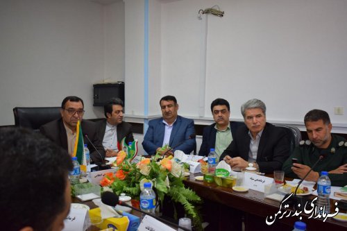 حضور فرماندار ترکمن در جلسه کمیسیون مشترک پیشگیری و مقابله با سرقت شورای تامین استان های گلستان و مازندران 