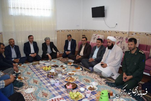 دیدار مدیران کل امنیتی و انتظامی استانداری های گلستان و مازندران با امام جمعه بندرترکمن