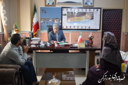 ملاقات مردمی فرماندار شهرستان ترکمن برگزار شد