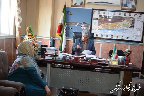 ملاقات مردمی فرماندار شهرستان ترکمن برگزار شد